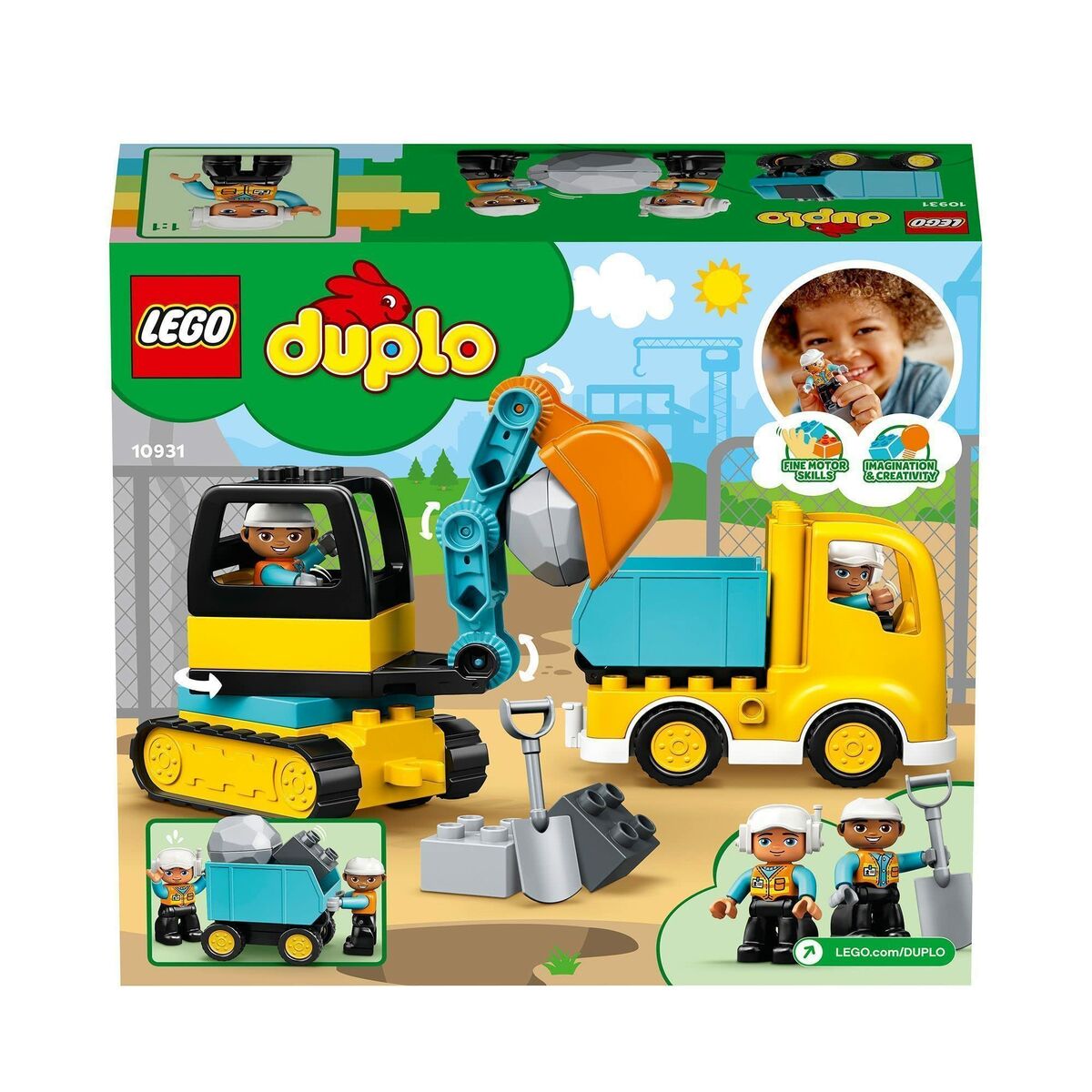 Playset Lego DUPLO Construction 10931 Truck and Backhoe Little Baby Shop IE