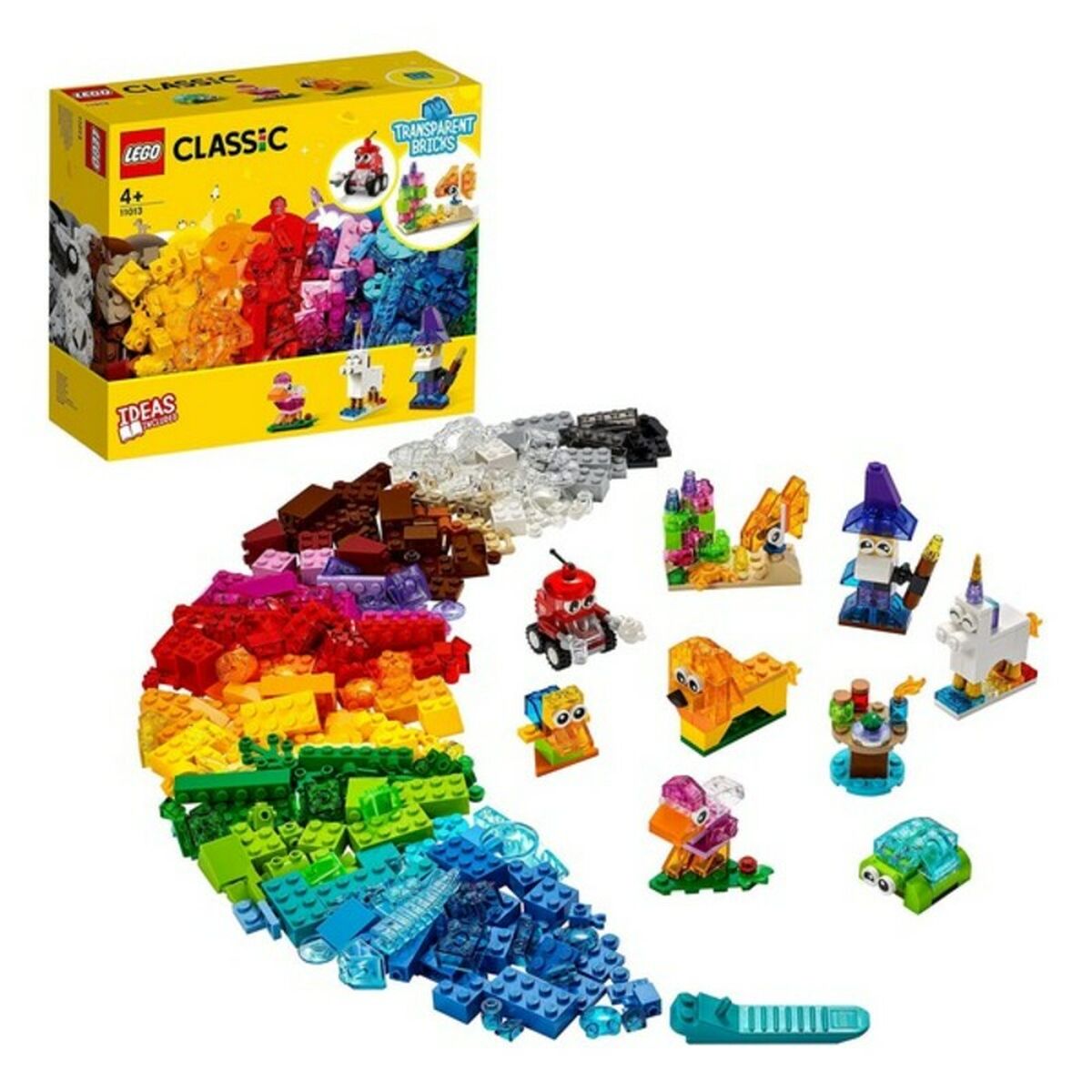 Playset Classic Transparent Bricks Lego 11013 - Little Baby Shop