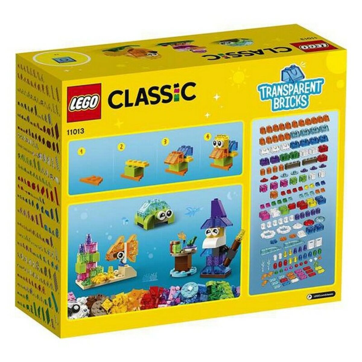 Playset Classic Transparent Bricks Lego 11013 - Little Baby Shop