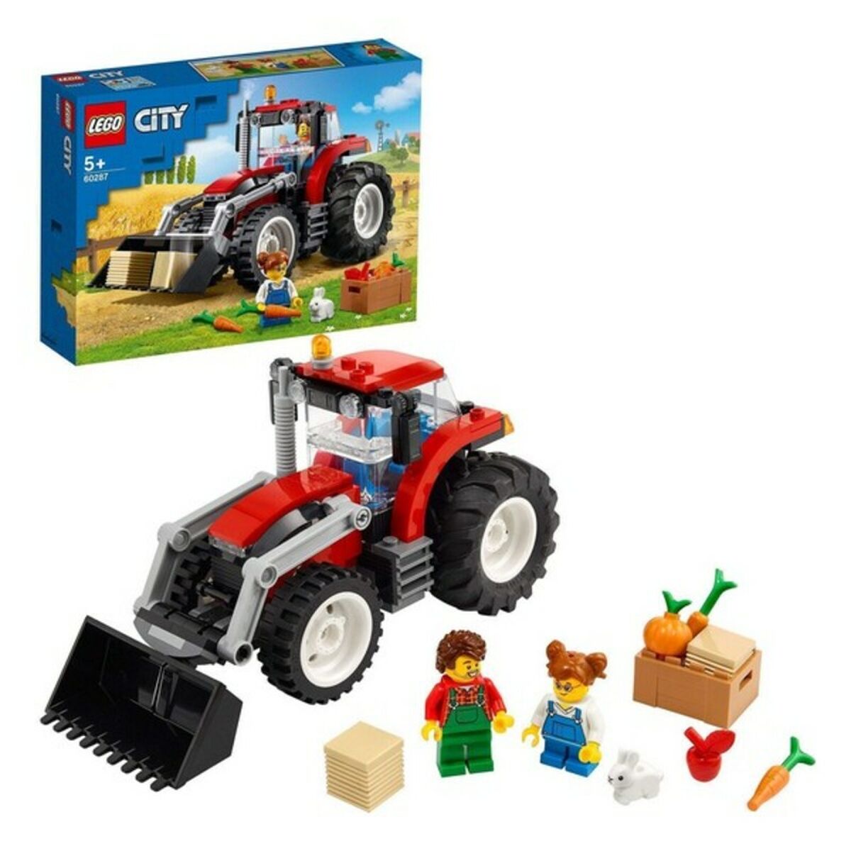 Playset City Great Vehicles Tractor Lego 60287 (148 pcs) - Little Baby Shop