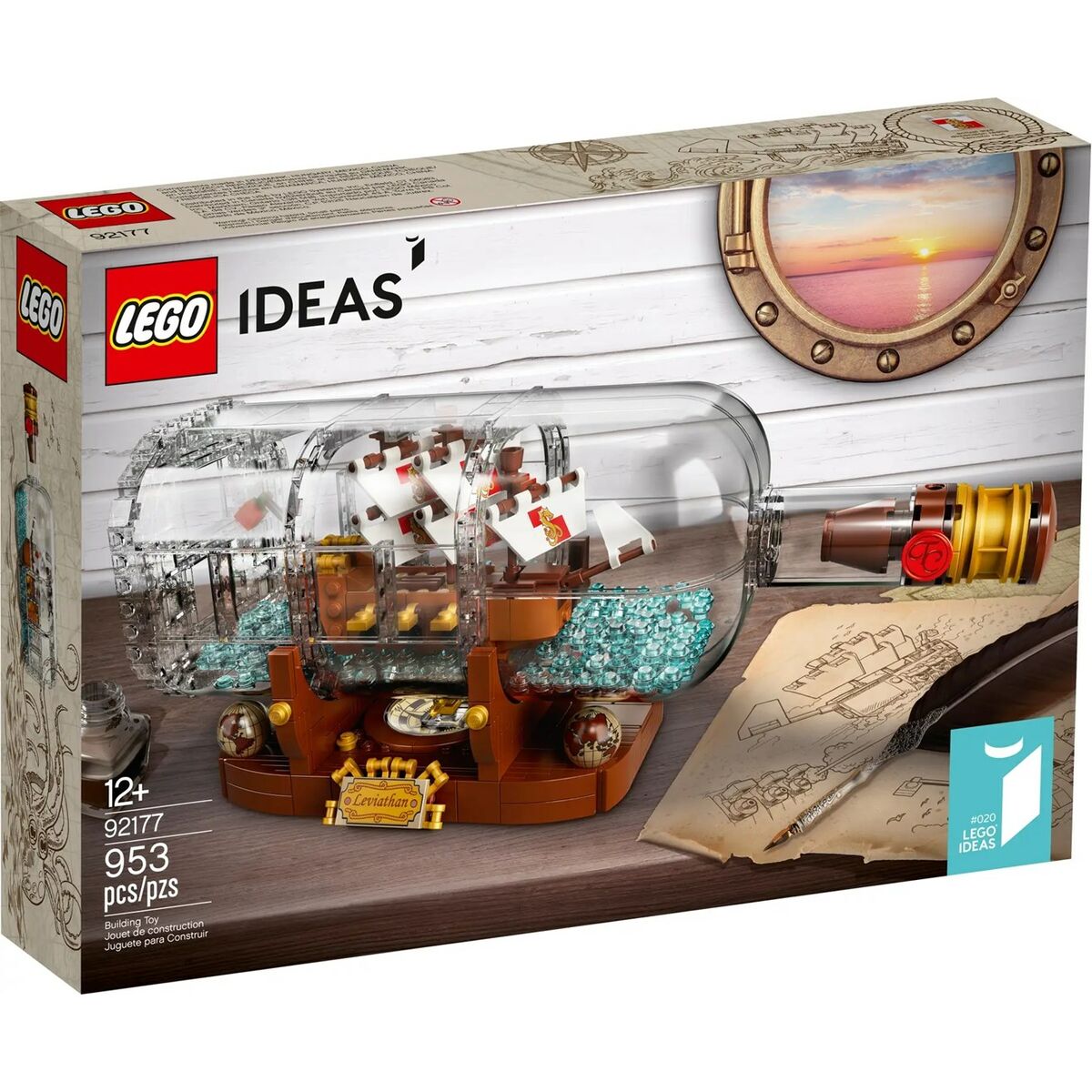 Playset Lego Ideas: Ship in a Bottle 92177 962 Pieces 31 x 10 x 10 cm - Little Baby Shop