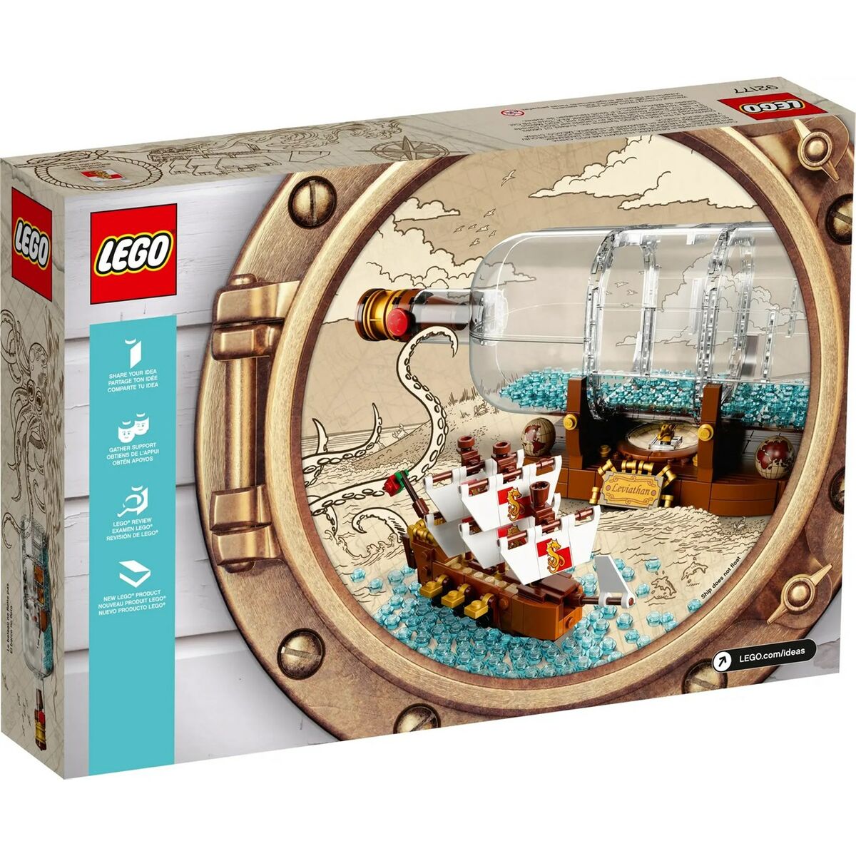 Playset Lego Ideas: Ship in a Bottle 92177 962 Pieces 31 x 10 x 10 cm - Little Baby Shop