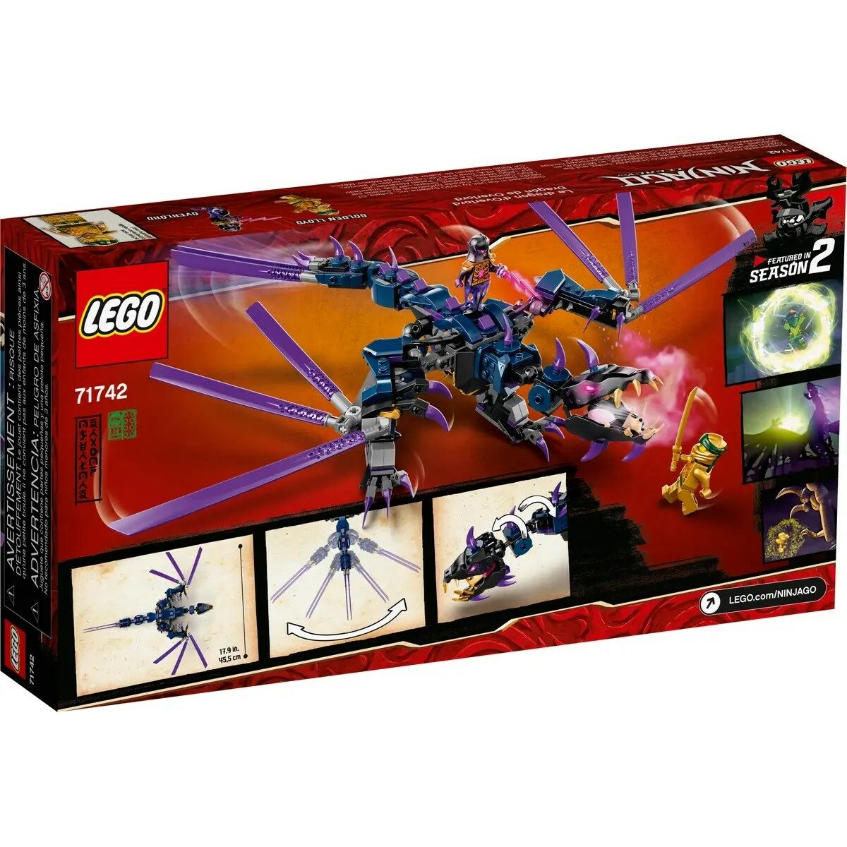 Playset Lego Ninjago Legacy: Overlord Dragon 71742 372 Pieces 45 x 12 x 46 cm - Little Baby Shop