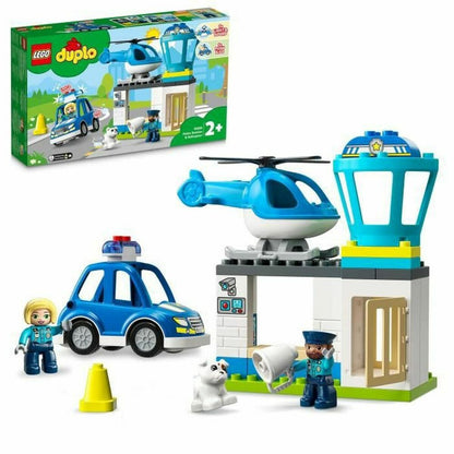 Playset Lego 10959 DUPLO Police Station & Police Helicopter (40 Pieces) - Little Baby Shop