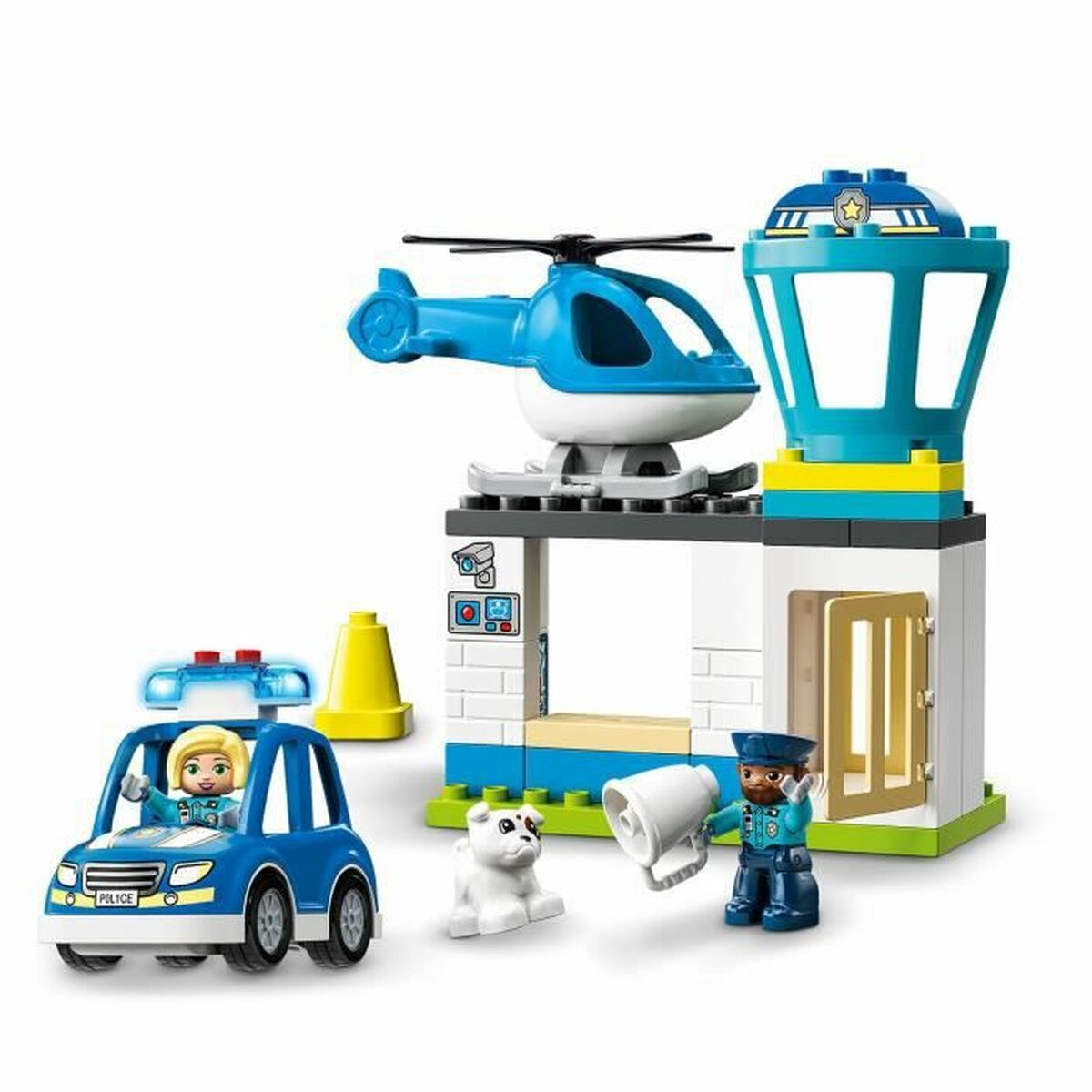 Playset Lego 10959 DUPLO Police Station & Police Helicopter (40 Pieces) - Little Baby Shop