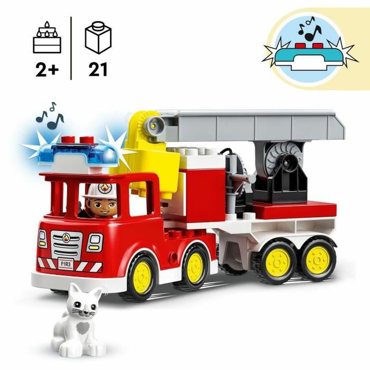 Playset Lego DUPLO Town 10969 Fire Truck 21 Pieces - Little Baby Shop