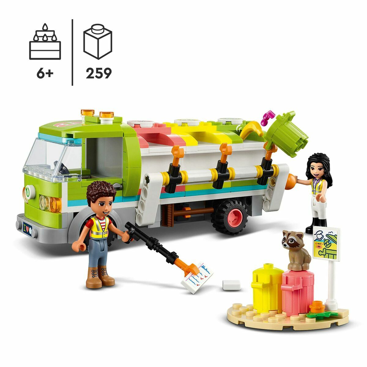 Playset Lego Friends 41712 Recycling Truck (259 Pieces) - Little Baby Shop