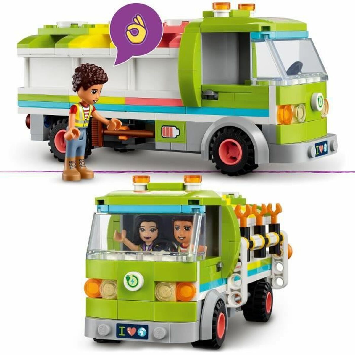 Playset Lego Friends 41712 Recycling Truck (259 Pieces) - Little Baby Shop