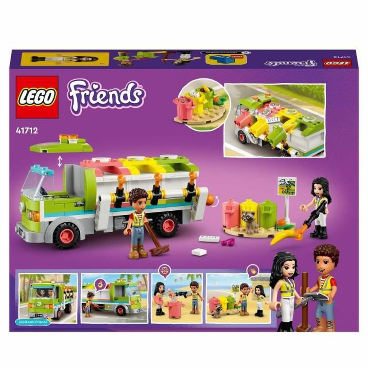 Playset Lego Friends 41712 Recycling Truck (259 Pieces) - Little Baby Shop