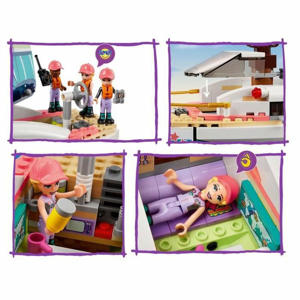 Playset Lego Friends 41716 Stephanie's Sea Adventure (309 Pieces) - Little Baby Shop