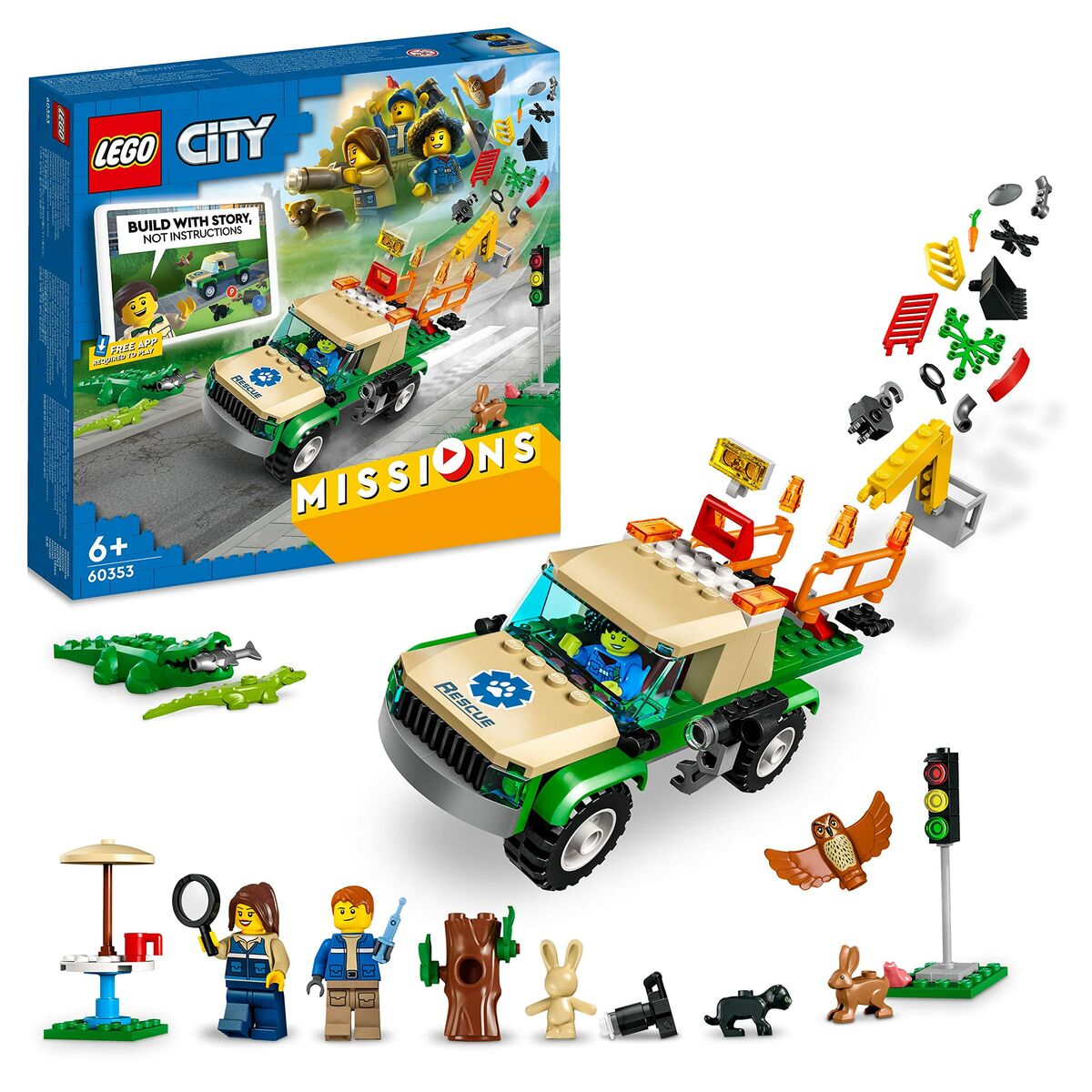 Playset Lego City 60353 Wild Animal Rescue Missions (246 Pieces) - Little Baby Shop