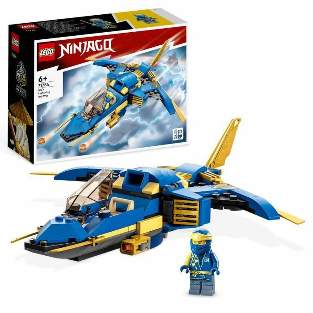 Playset Lego Ninjago 71784 Jay's supersonic jet 146 Pieces - Little Baby Shop