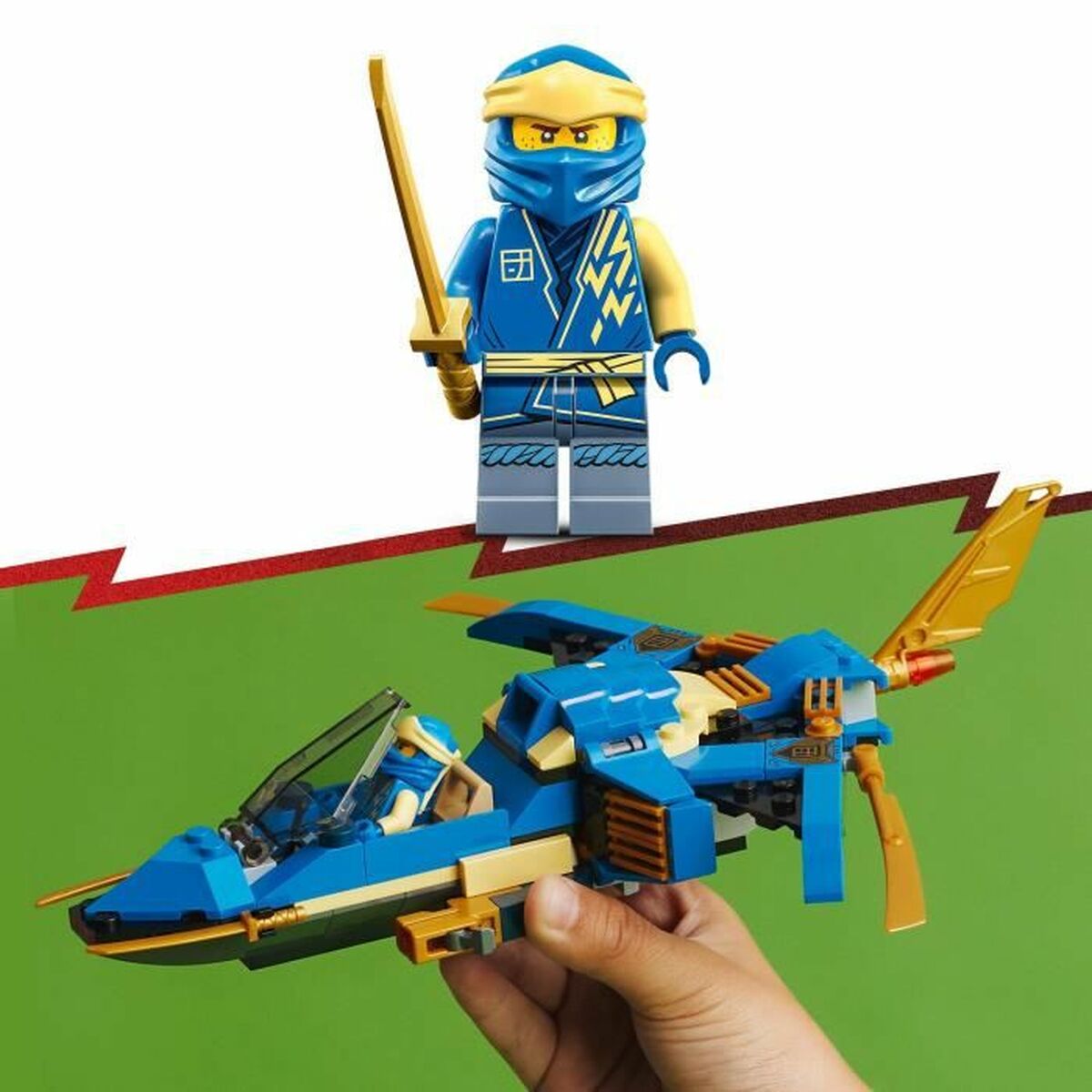 Playset Lego Ninjago 71784 Jay's supersonic jet 146 Pieces - Little Baby Shop