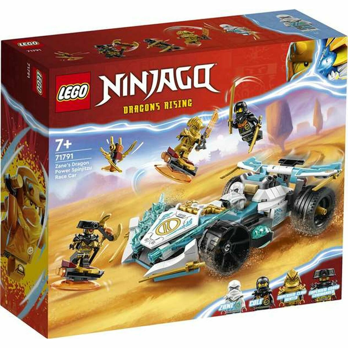 Construction set Lego  Ninjago 71791 The Spinjitzu racing car: the power of the Zane Dragon Multicolour - Little Baby Shop