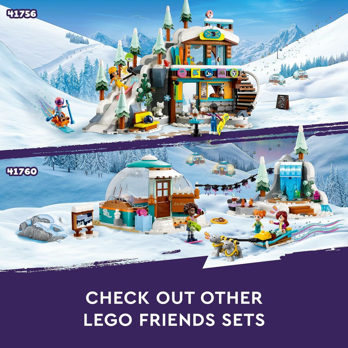 Playset Lego Friends 41756 Ski-Slope 980 Pieces - Little Baby Shop