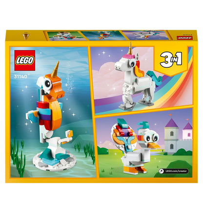 Playset Lego Creator Magic Unicorn 31140 3-in-1 145 Pieces - Little Baby Shop