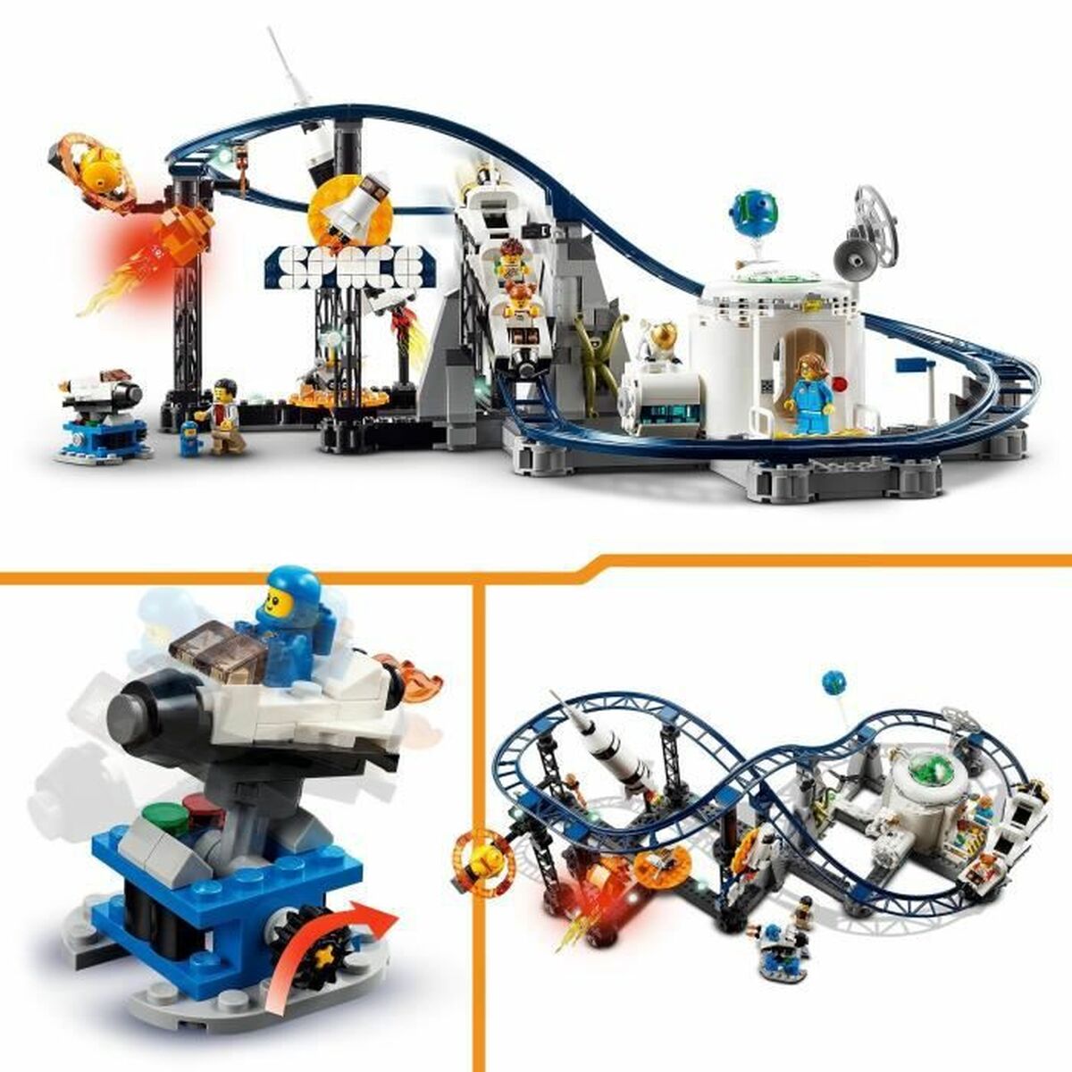 Playset Lego Creator 31142 Space Rollercoaster 874 Pieces - Little Baby Shop