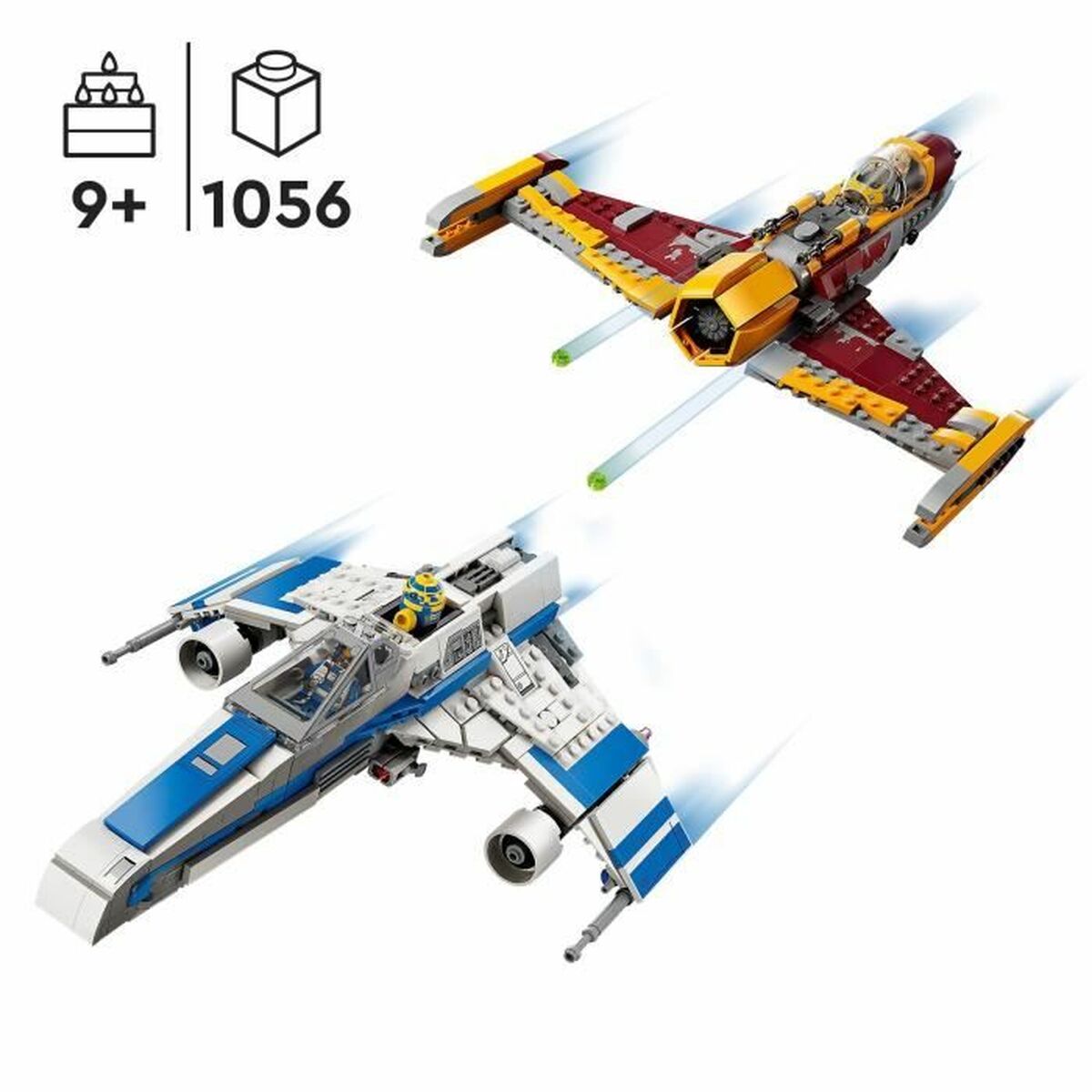 Playset Lego Star Wars 75364 New Republic E-Wing vs Shin Hati's Starfighter 1056 Pieces - Little Baby Shop