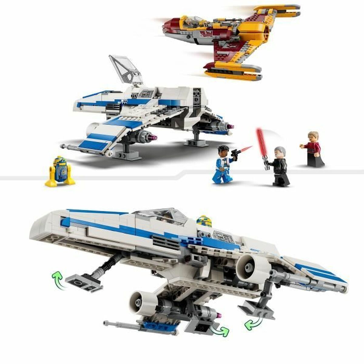 Playset Lego Star Wars 75364 New Republic E-Wing vs Shin Hati's Starfighter 1056 Pieces - Little Baby Shop