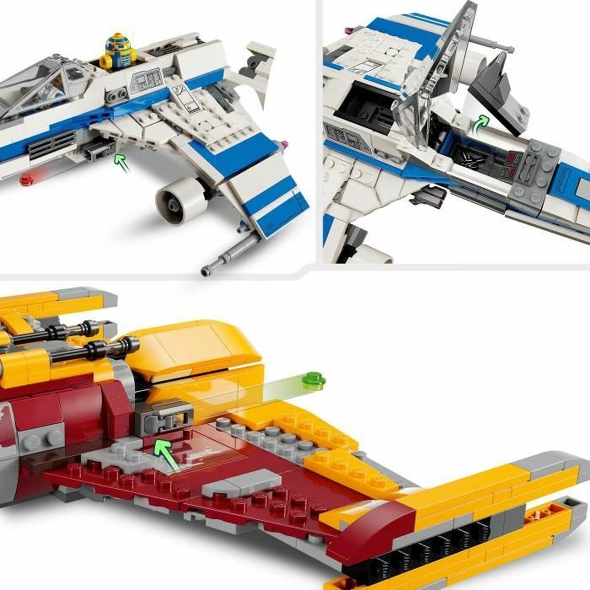 Playset Lego Star Wars 75364 New Republic E-Wing vs Shin Hati's Starfighter 1056 Pieces - Little Baby Shop