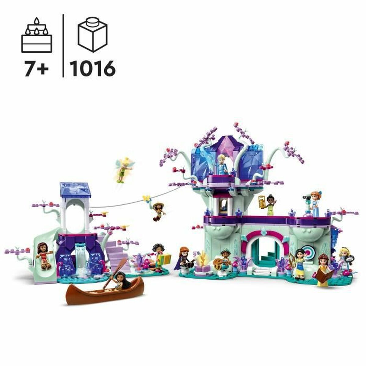 Construction set Lego  Disney 43215 The hut enchanted in the tree - Little Baby Shop