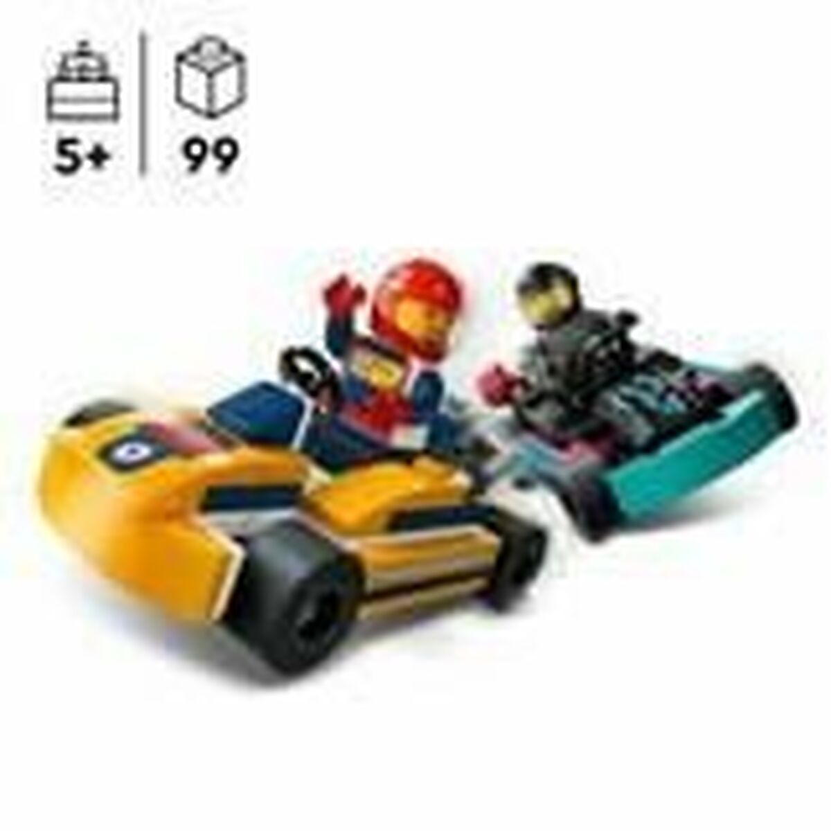 Playset Lego 60400 Karts and Racing Drivers - Little Baby Shop