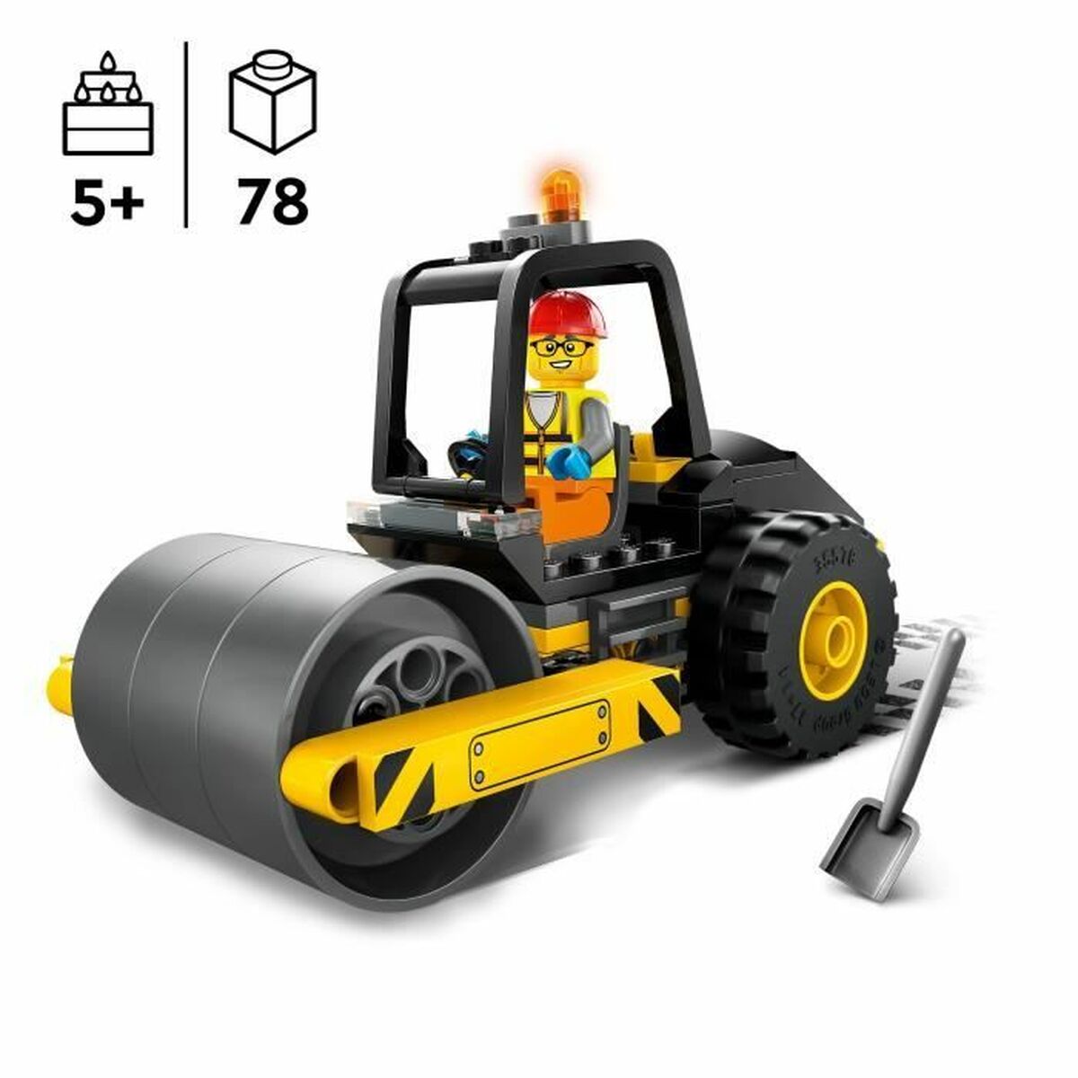 Playset Lego 60401 Road roller - Little Baby Shop