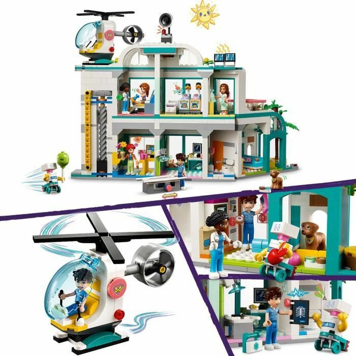 Playset Lego 42621 Heartlake City Hospital - Little Baby Shop