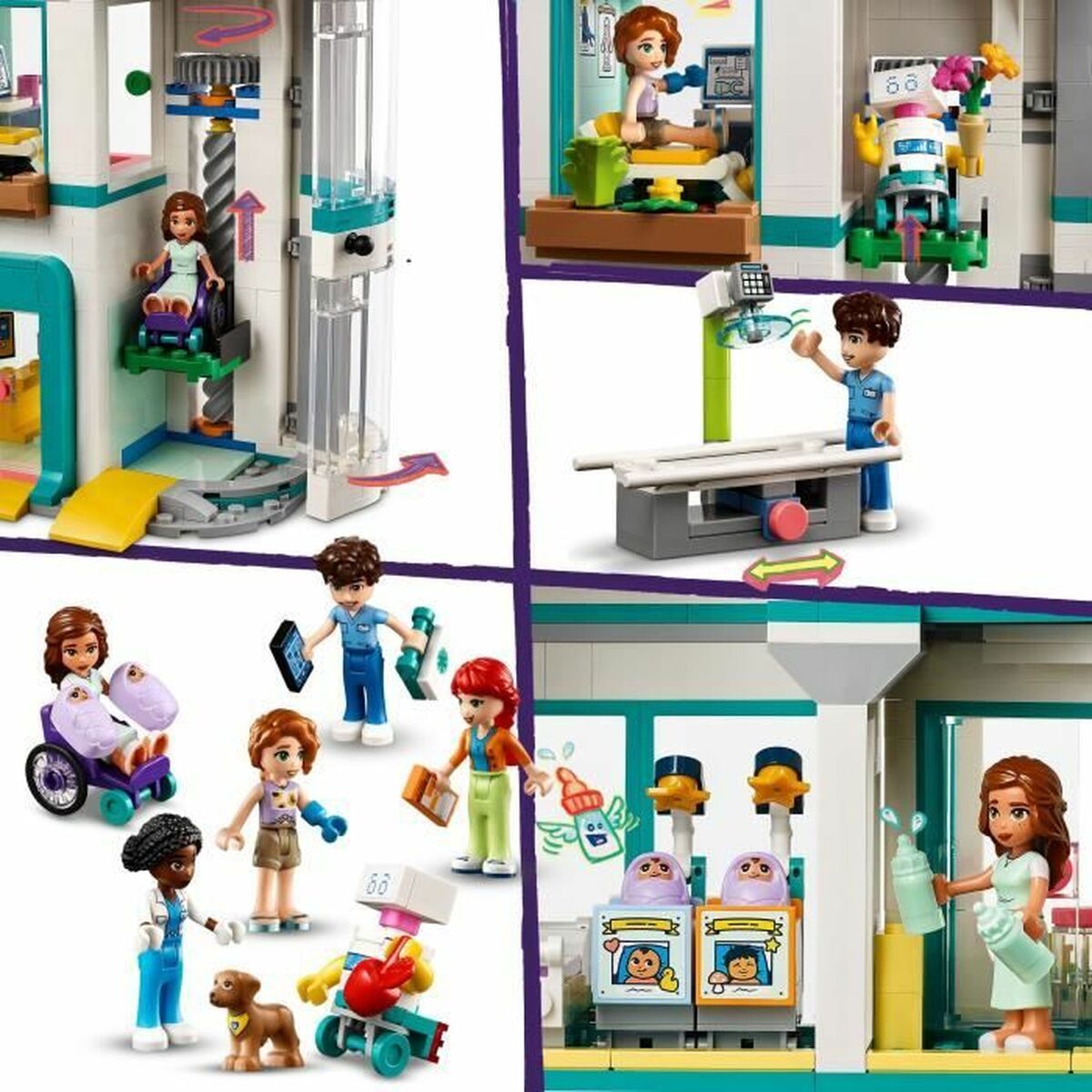 Playset Lego 42621 Heartlake City Hospital - Little Baby Shop