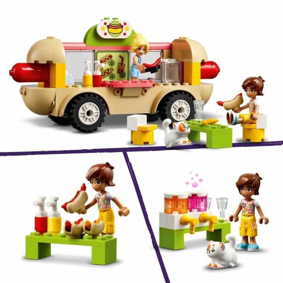 Playset Lego 42633 Hot Dog Truck - Little Baby Shop