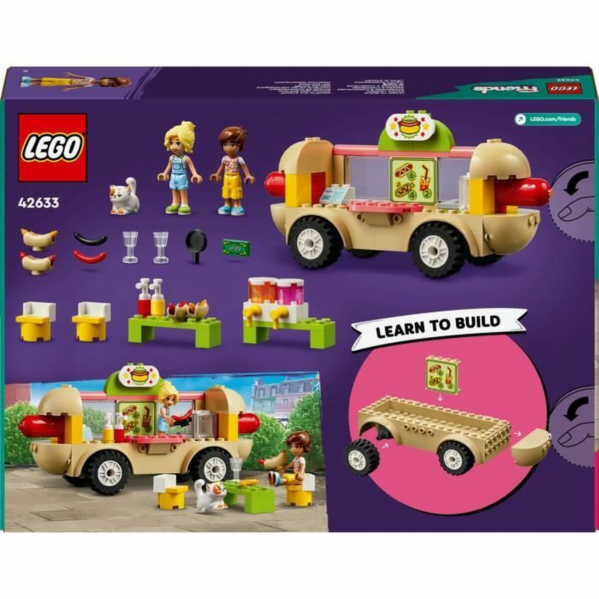 Playset Lego 42633 Hot Dog Truck - Little Baby Shop