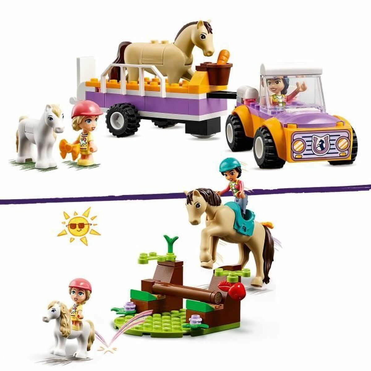 Playset Lego 42634 Horse & Pony Trailer - Little Baby Shop