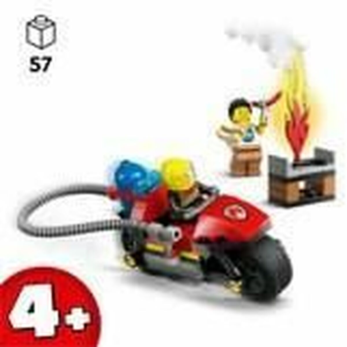 Playset Lego 60410 Fire Rescue Motorcycle 57 Pieces - Little Baby Shop