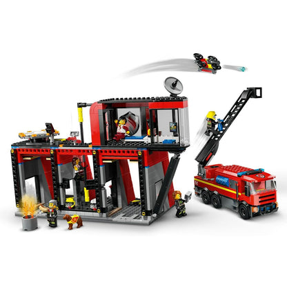 Playset Lego 60414 Fire station with Fire engine - Little Baby Shop