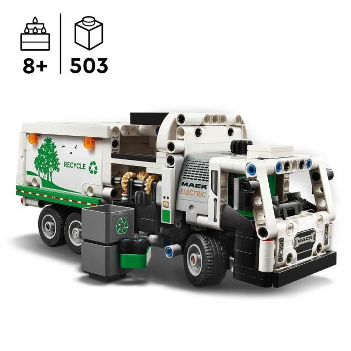 Playset Lego 42167 Mack LR Electric Garbage Truck - Little Baby Shop