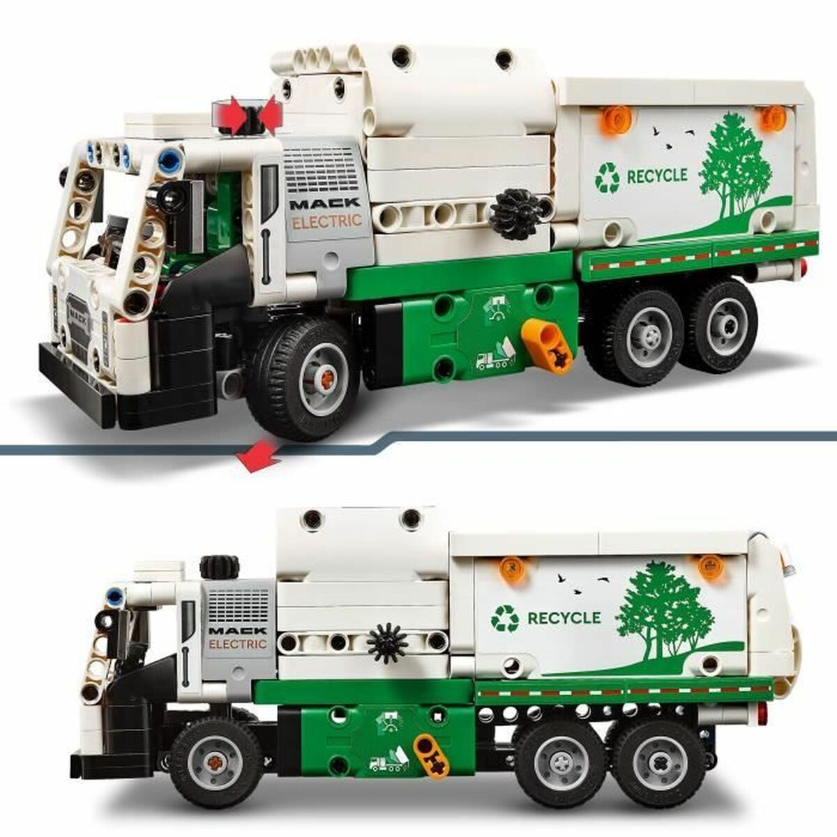 Playset Lego 42167 Mack LR Electric Garbage Truck - Little Baby Shop