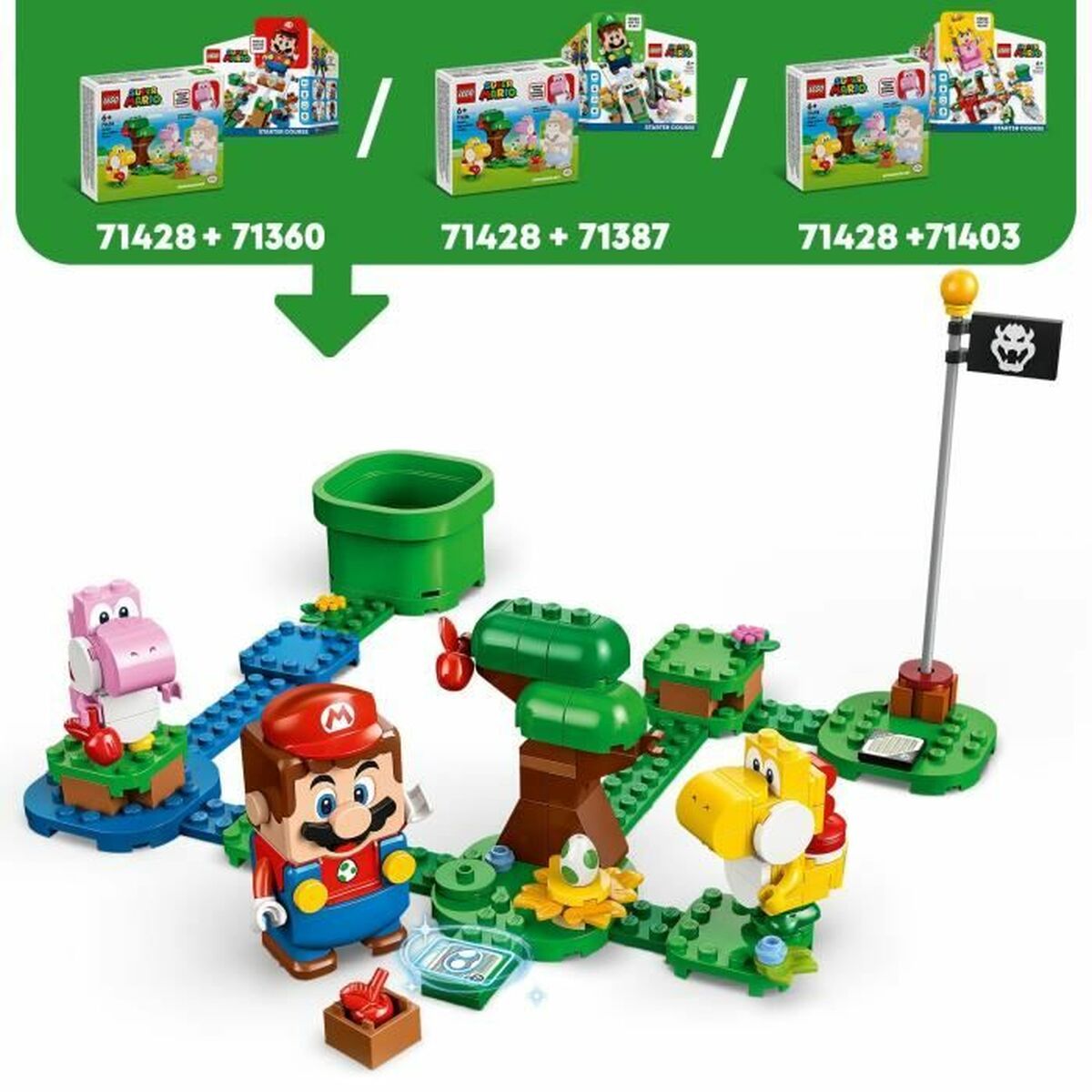 Playset Lego 71428 Expansion Set: Yoshi's Egg in the Forest - Little Baby Shop