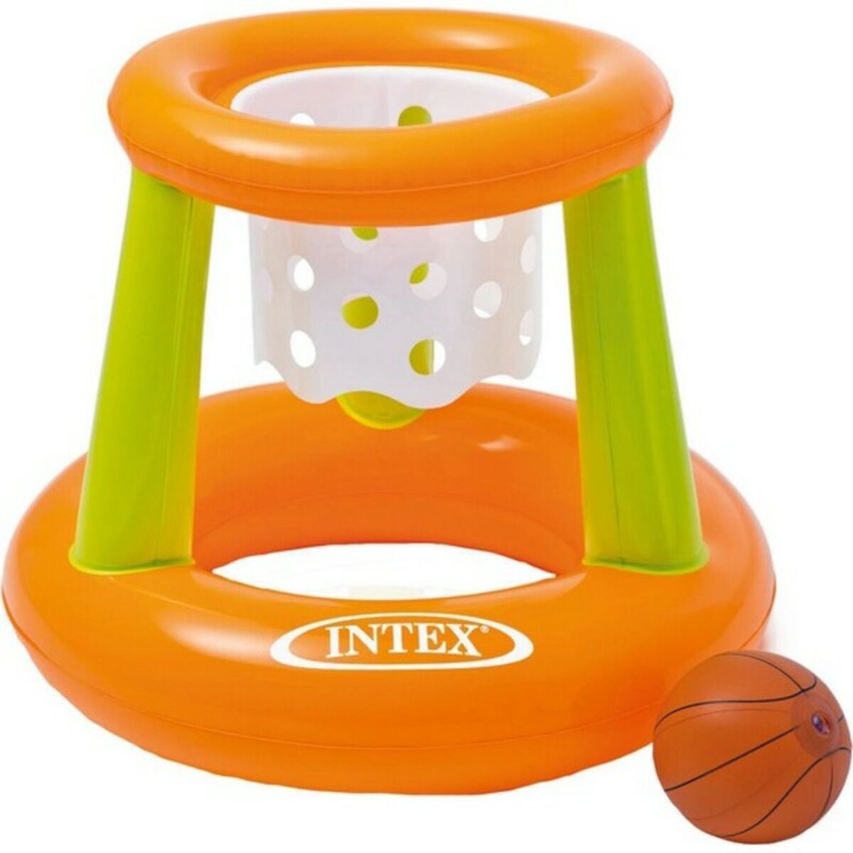 Inflatable Game Intex Orange Green Basketball Basket 67 x 55 cm - Little Baby Shop