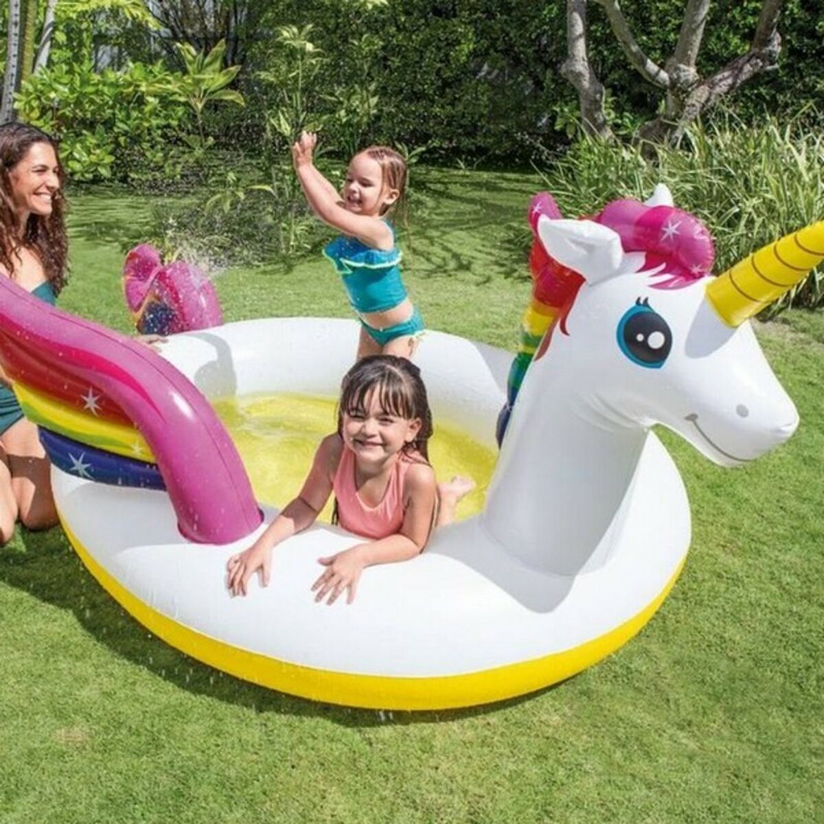 Inflatable pool Colorbaby 57441NP 151 L (272 x 193 x 104 cm) - Little Baby Shop