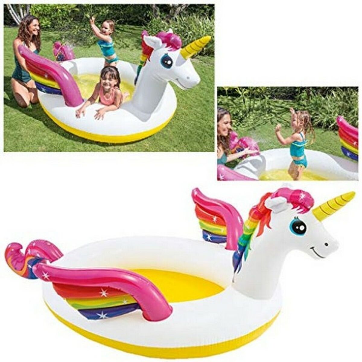 Inflatable pool Colorbaby 57441NP 151 L (272 x 193 x 104 cm) - Little Baby Shop