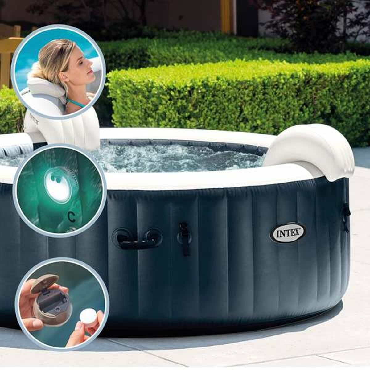 Inflatable Spa Colorbaby Puresoa Burbujas Plus 795 L - Little Baby Shop