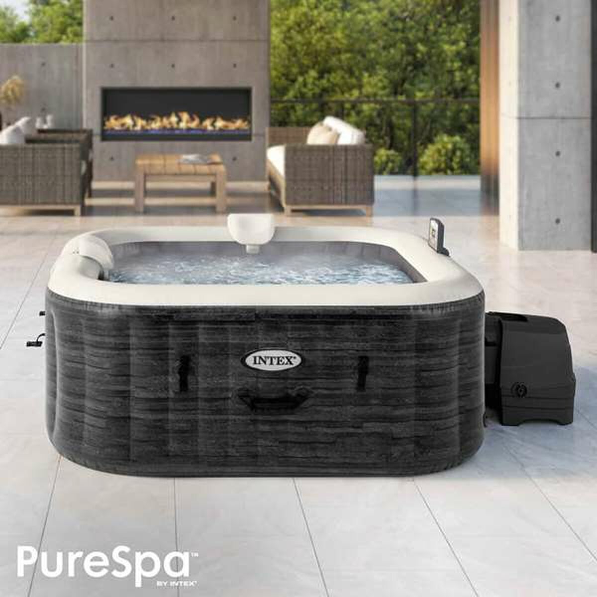 Inflatable Spa Colorbaby Purespa Burbujas Greystone Deluxe - Little Baby Shop