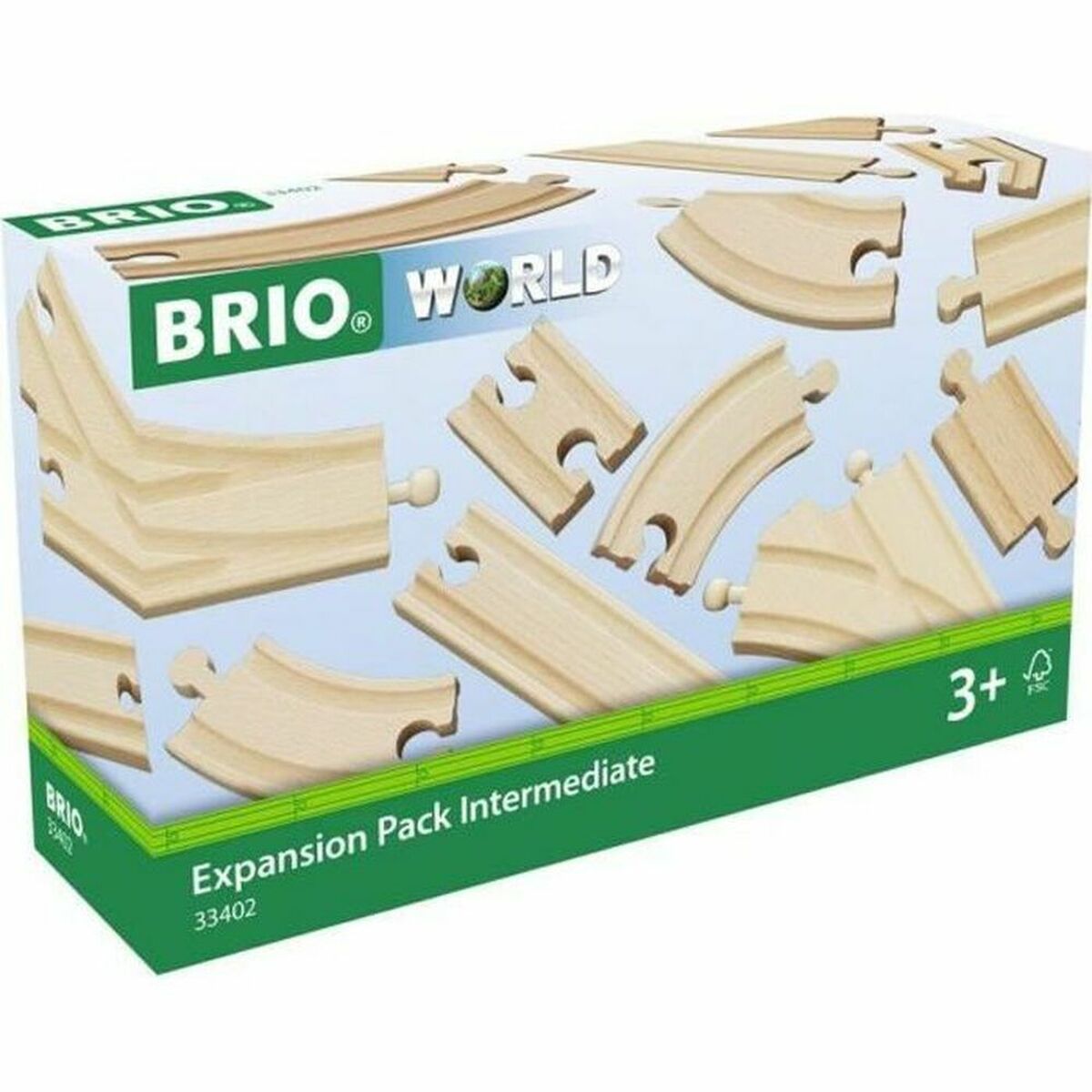 Train track Brio Intermediate Evolution Set Wood 16 Pieces - Little Baby Shop