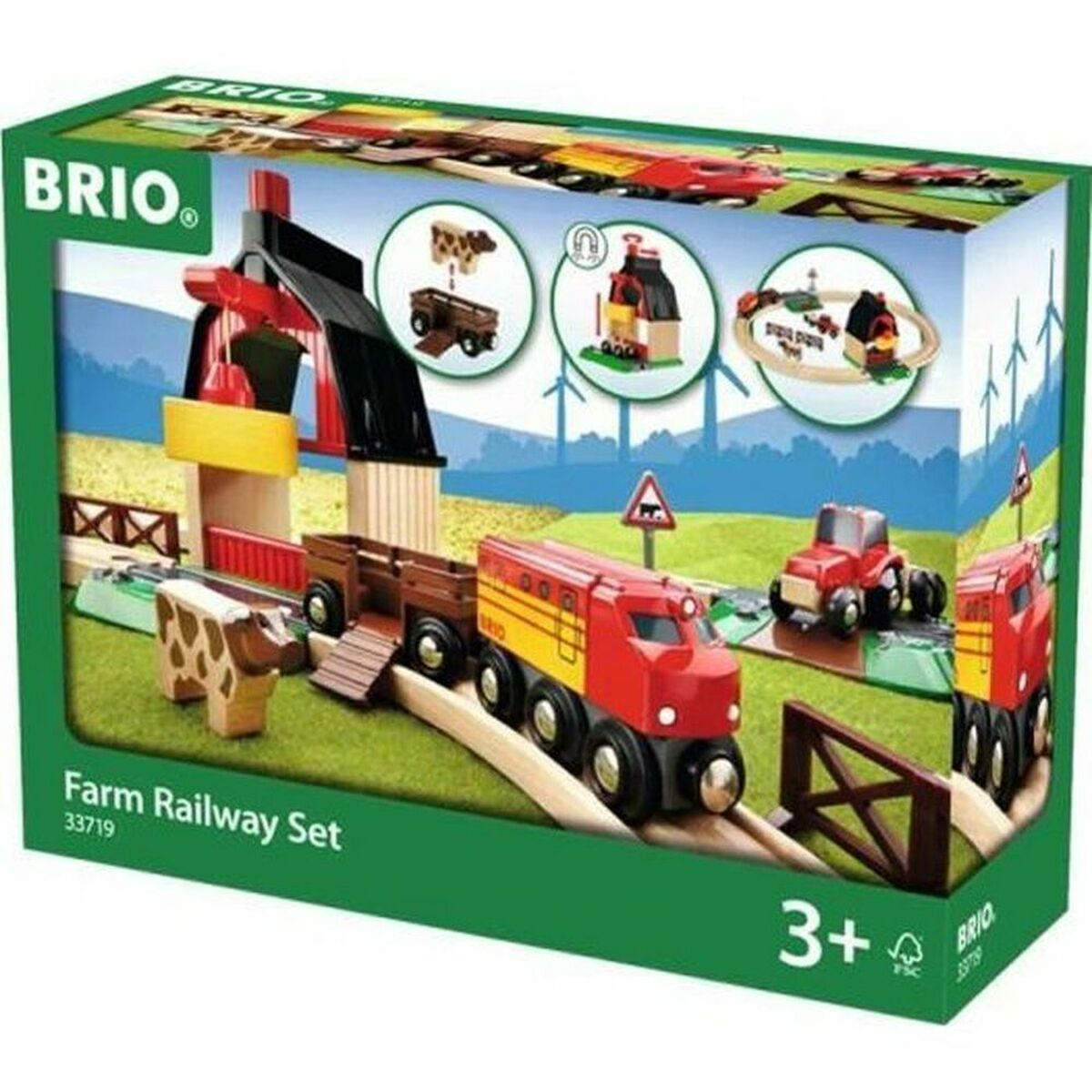 Train track Brio Farm Railway Set - Little Baby Shop