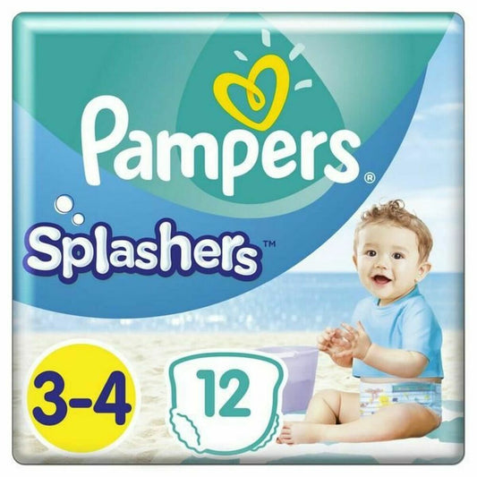 Disposable nappies Pampers                                 3-4 (12 Units) - Little Baby Shop