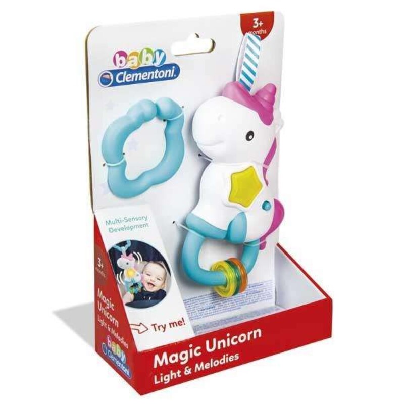 Musical Rattle Magic Unicorn Clementoni 17333 - Little Baby Shop