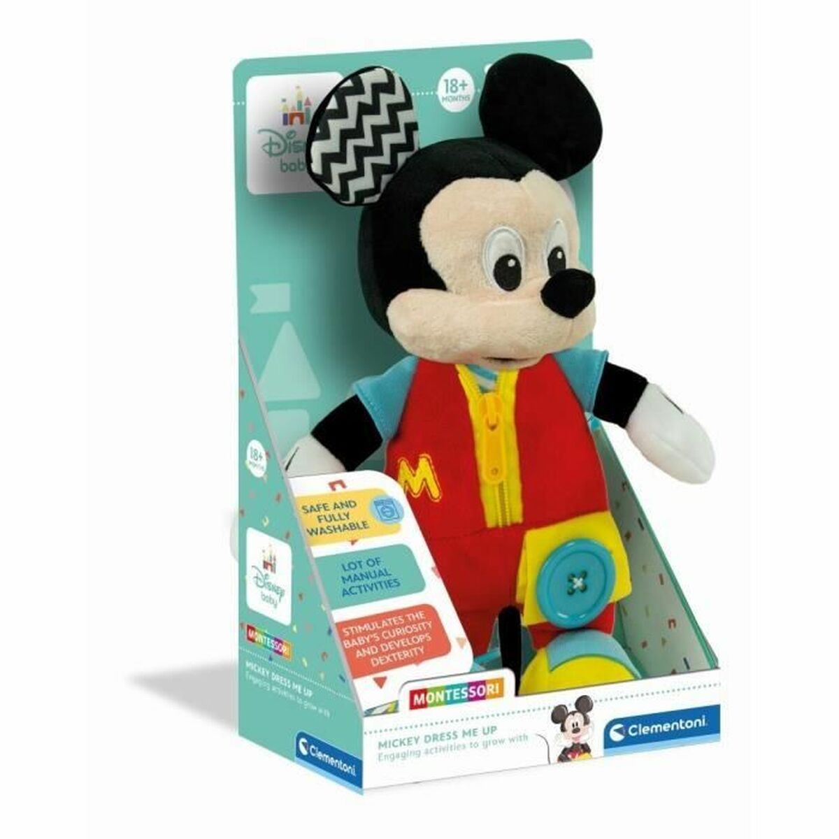 Fluffy toy Clementoni Baby Mickey (FR) - Little Baby Shop