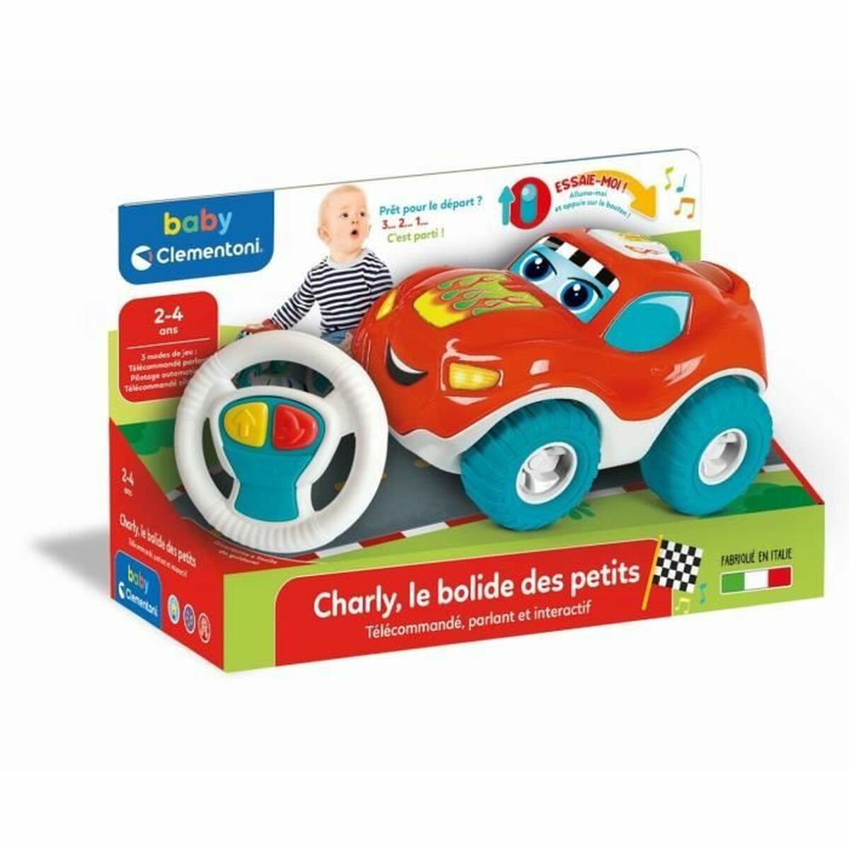 Remote-Controlled Car Clementoni Charly, le bolide - Little Baby Shop