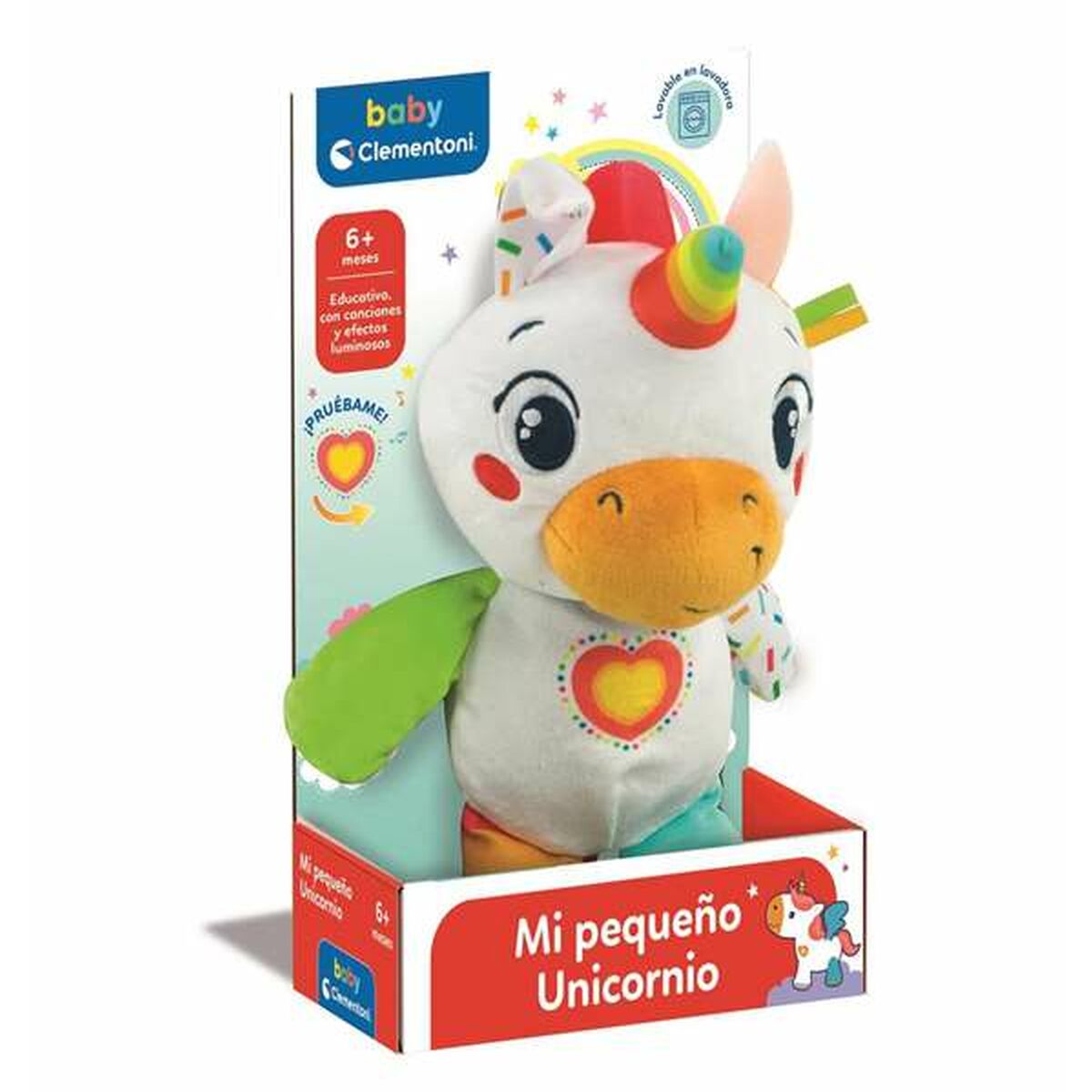 Musical Plush Toy Clementoni Unicorn 17,5 x 27,5 x 8 cm - Little Baby Shop