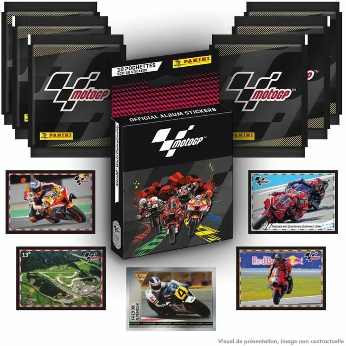 Pack of stickers Panini Moto GP 10 Envelopes (French) - Little Baby Shop